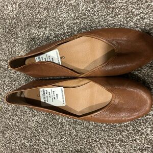 Lucky Brand Women's Brown Leather Flats
